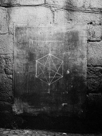 Geometric Chalk Wall Poster.