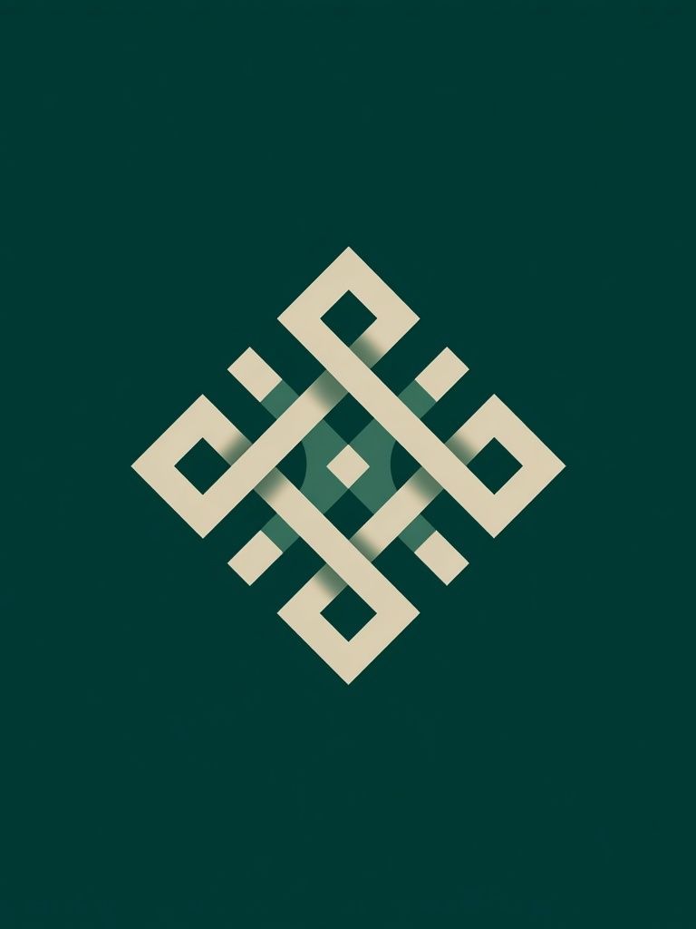 Geometric Knot Abstract Poster. poster detail