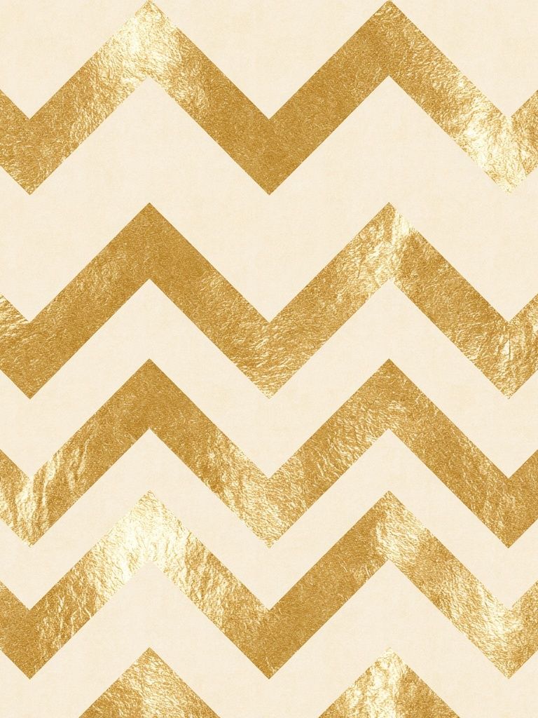 Gold Chevron Pattern Print. poster — abstract art