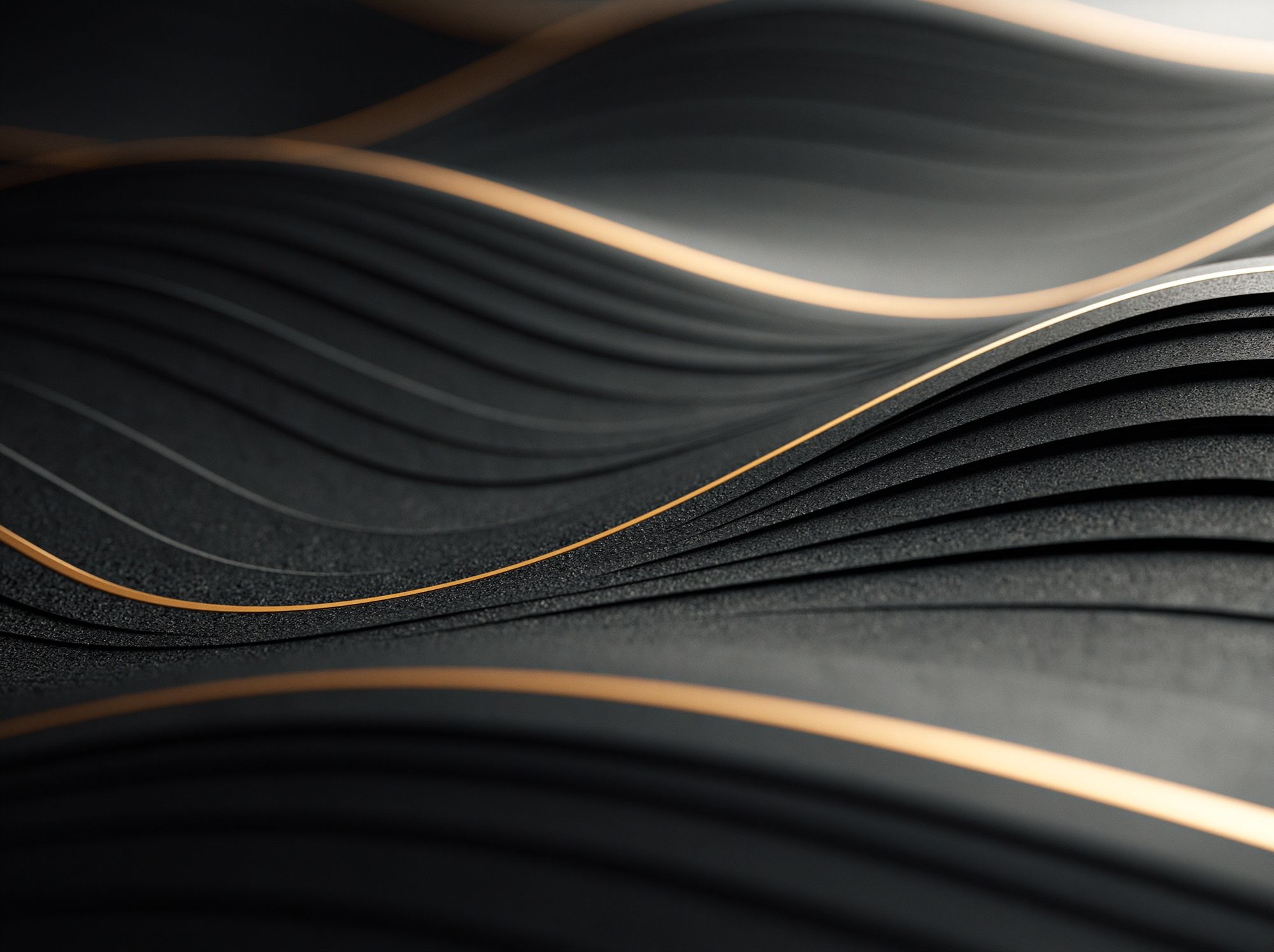 Golden Wave Abstract Poster. poster — abstract art