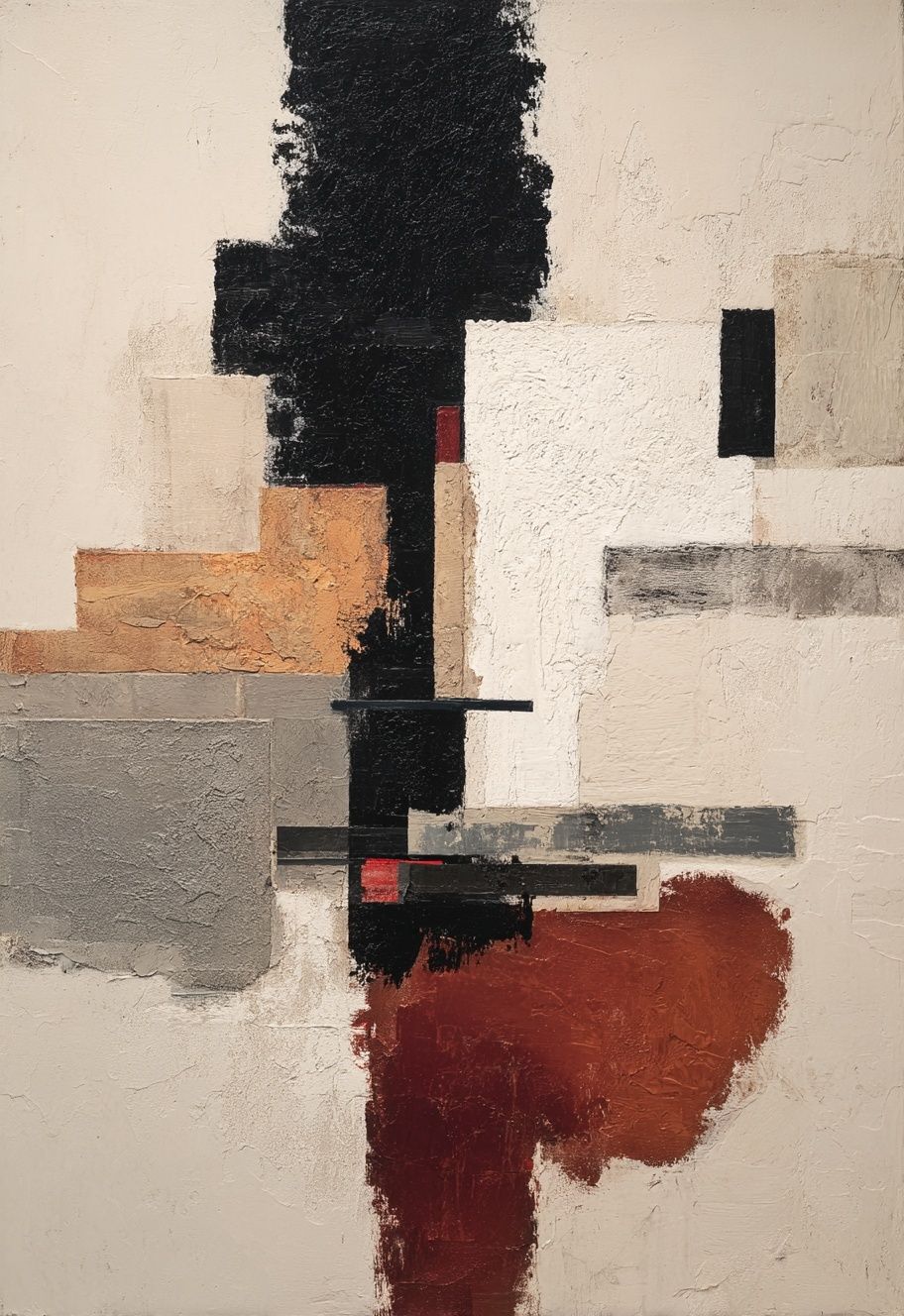 Textured Geometric Abstract Poster. poster — abstract art