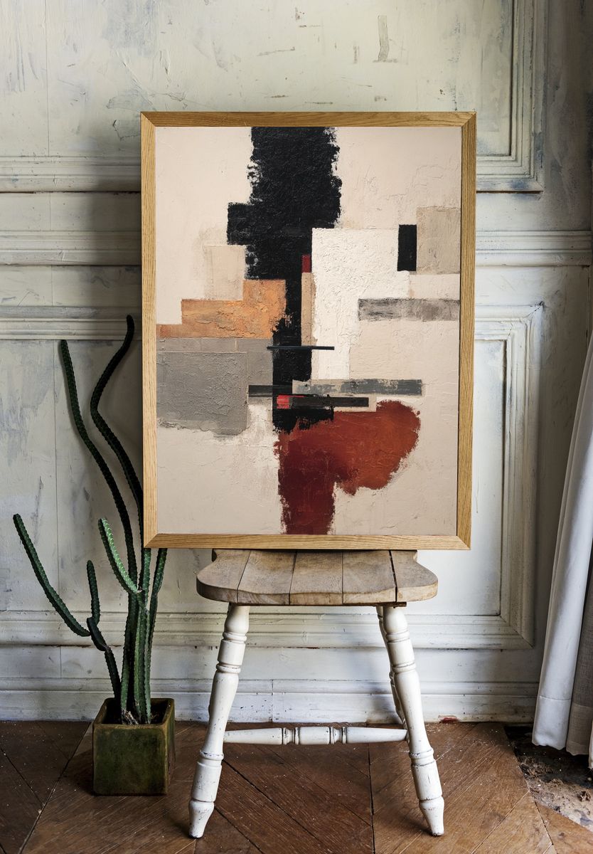 Textured Geometric Abstract Poster. room preview