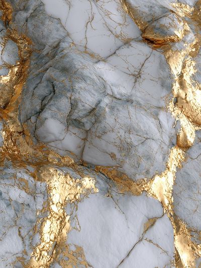 Golden Marble Texture Poster.
