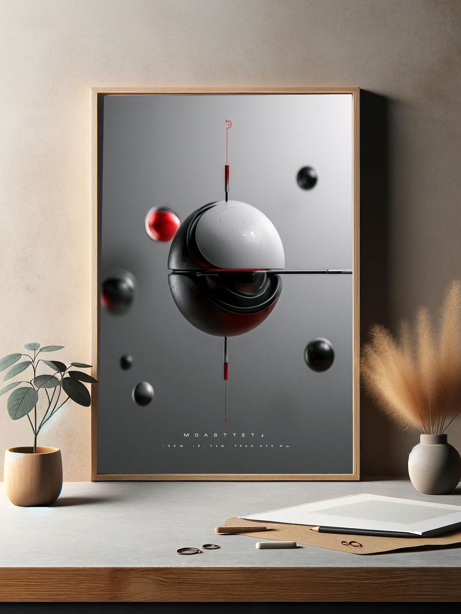 Abstract Orb Geometry Poster. — room view 2