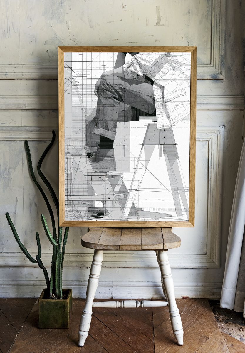 Architectural Figure Study Poster. room preview