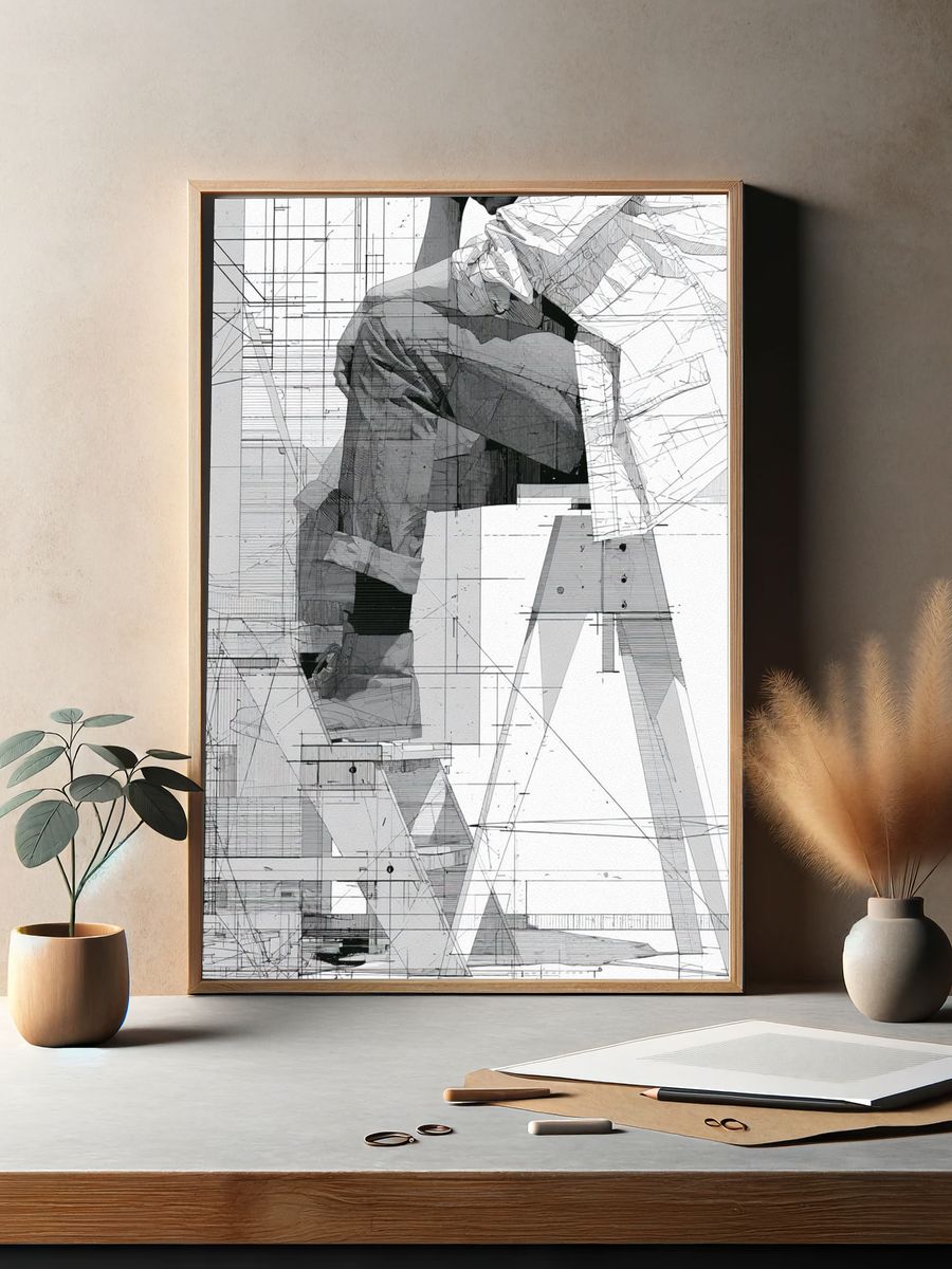 Architectural Figure Study Poster. — room view 2