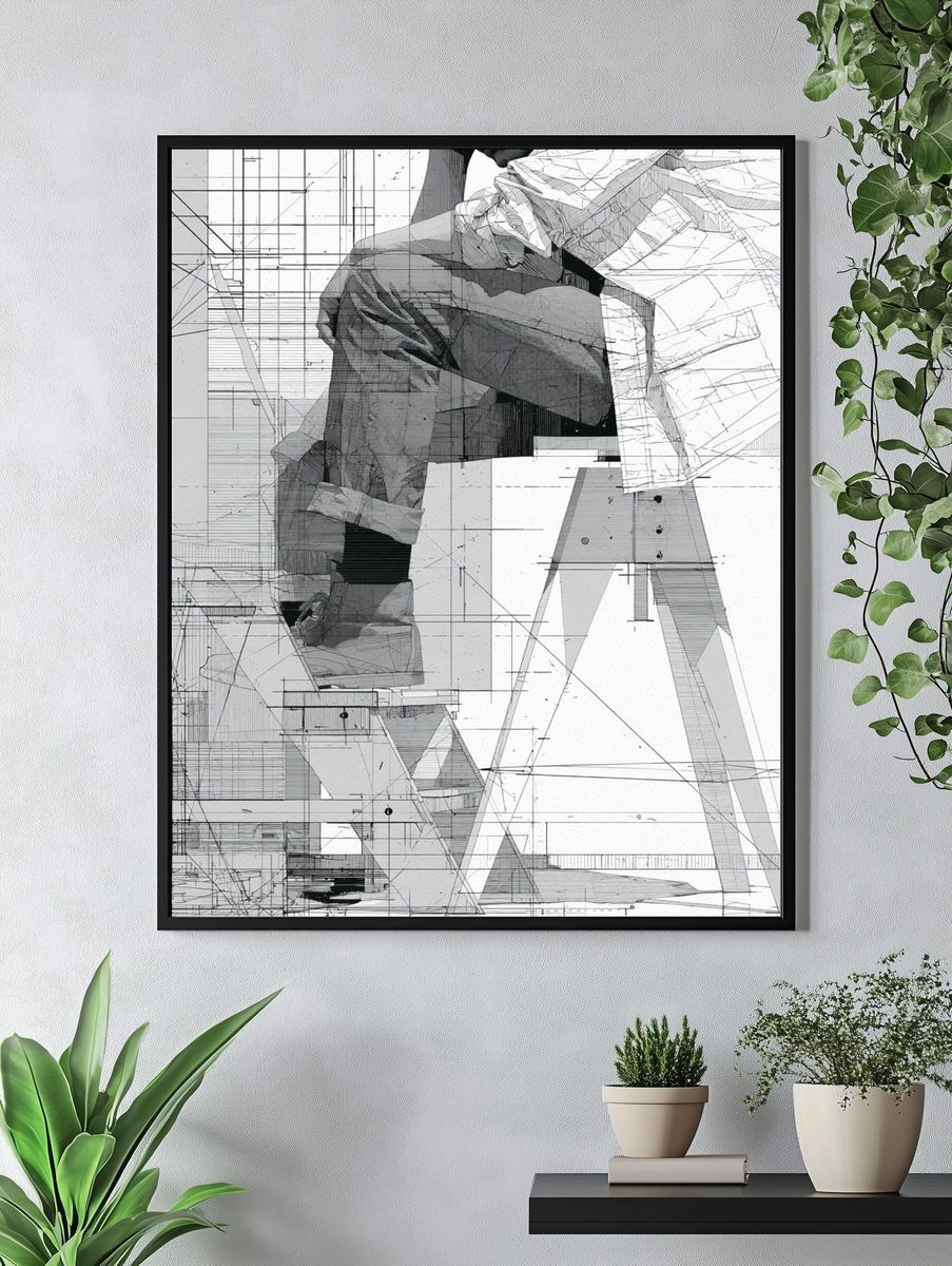 Architectural Figure Study Poster. — room view 4