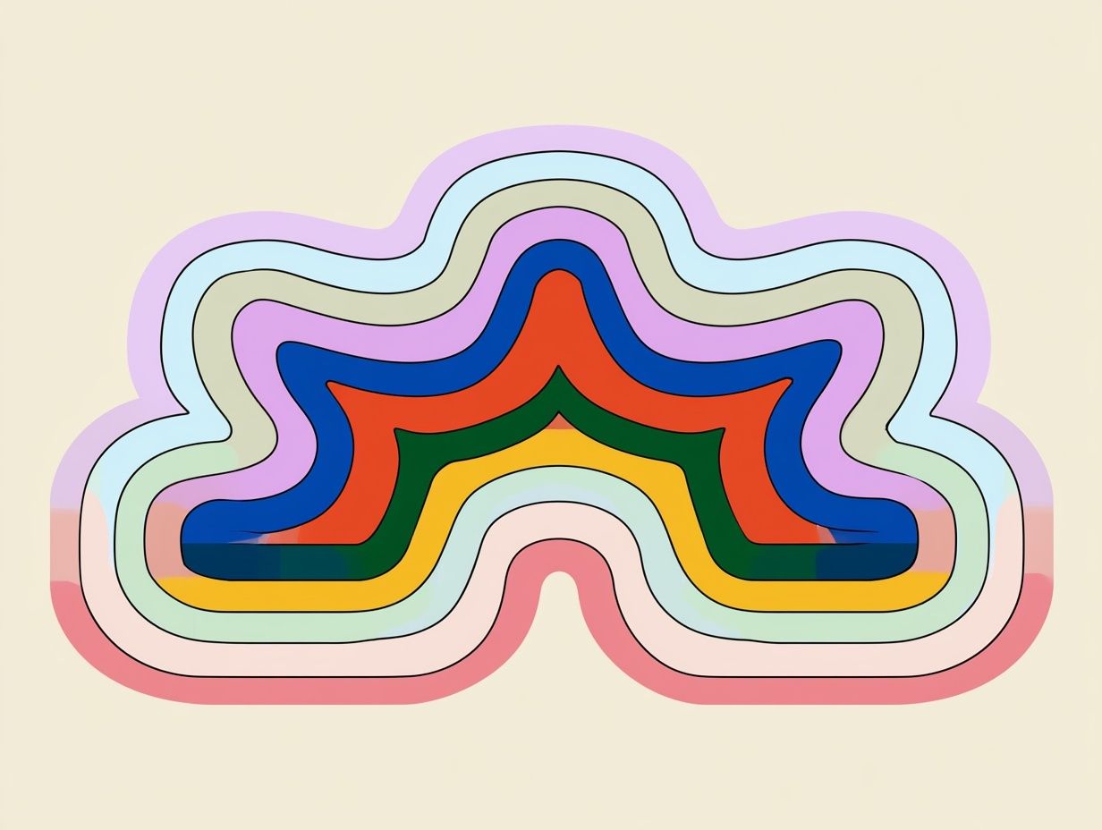 Rainbow Arch Abstract Poster. poster detail