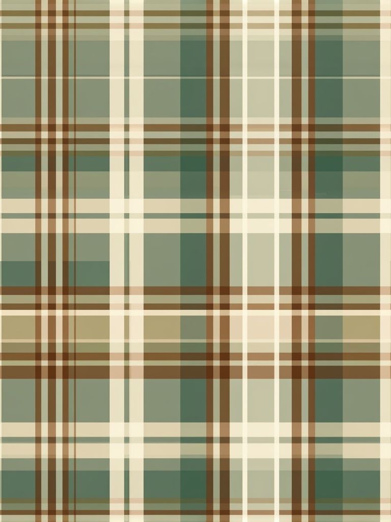 Muted Green Plaid Abstract Poster. poster detail