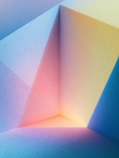 Pastel Geometric Light Poster.