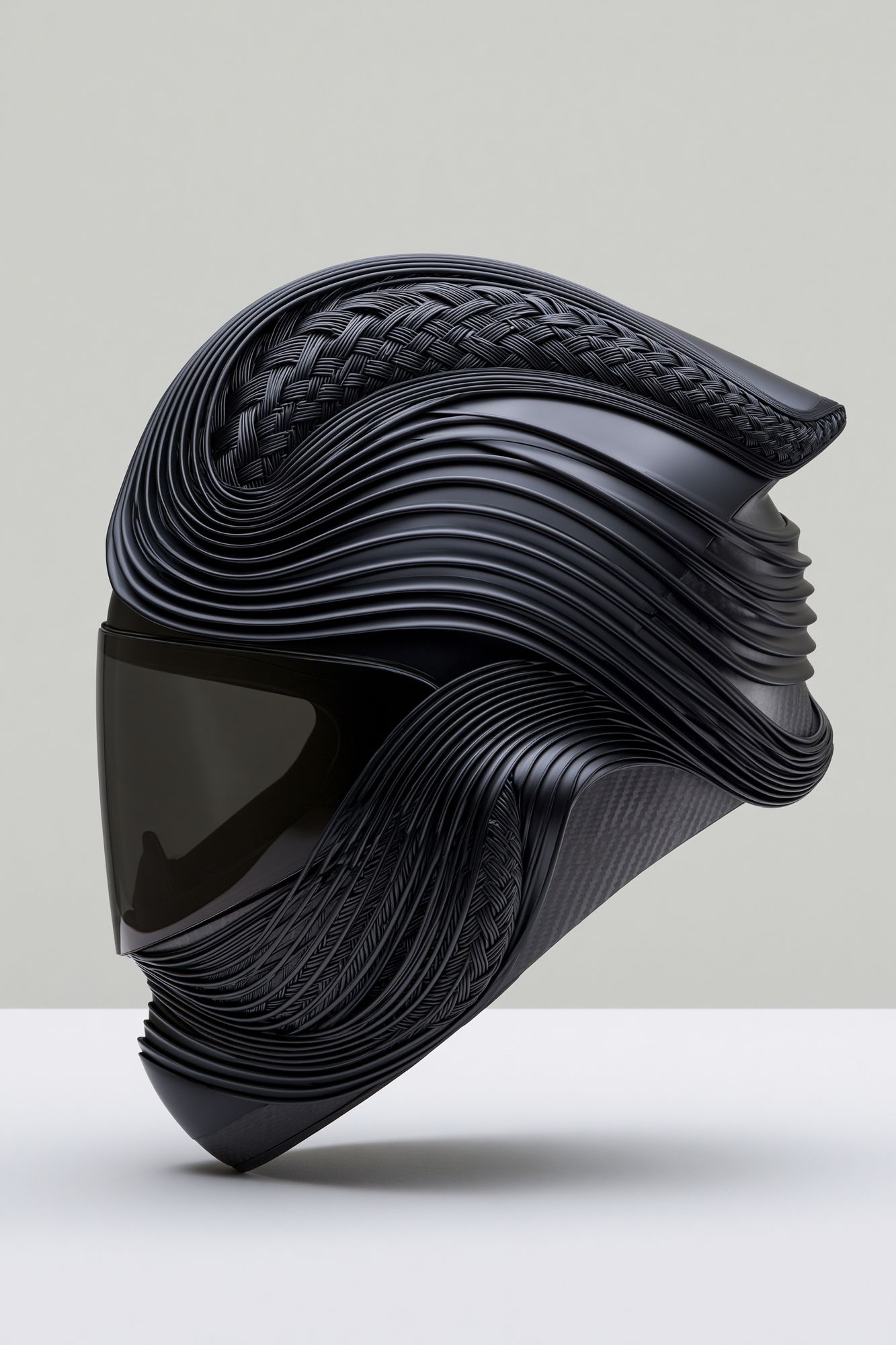 Abstract Black Helmet Poster. poster detail