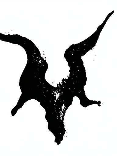 Ink Rorschach Abstract Poster. poster — abstract art