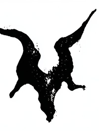 Ink Rorschach Abstract Poster.