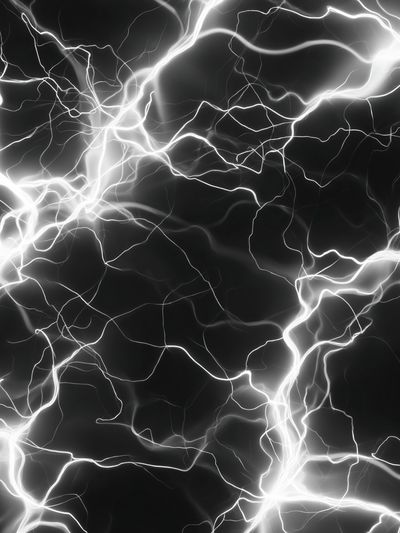 Electric Lightning Abstract Poster. poster