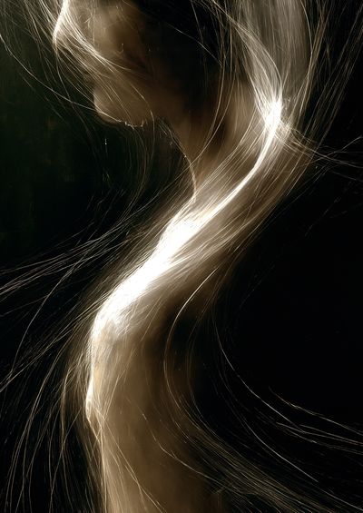 Golden Light Abstract Poster. poster print