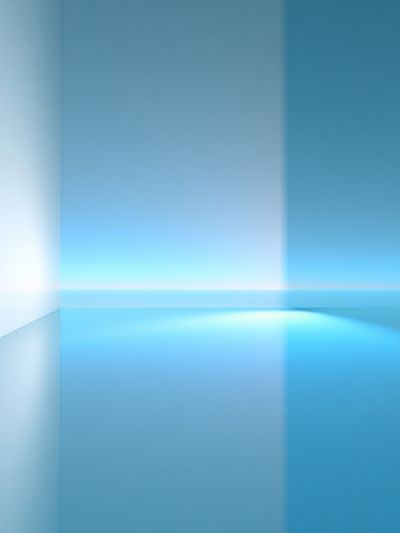 Blue Light Abstract Poster. poster