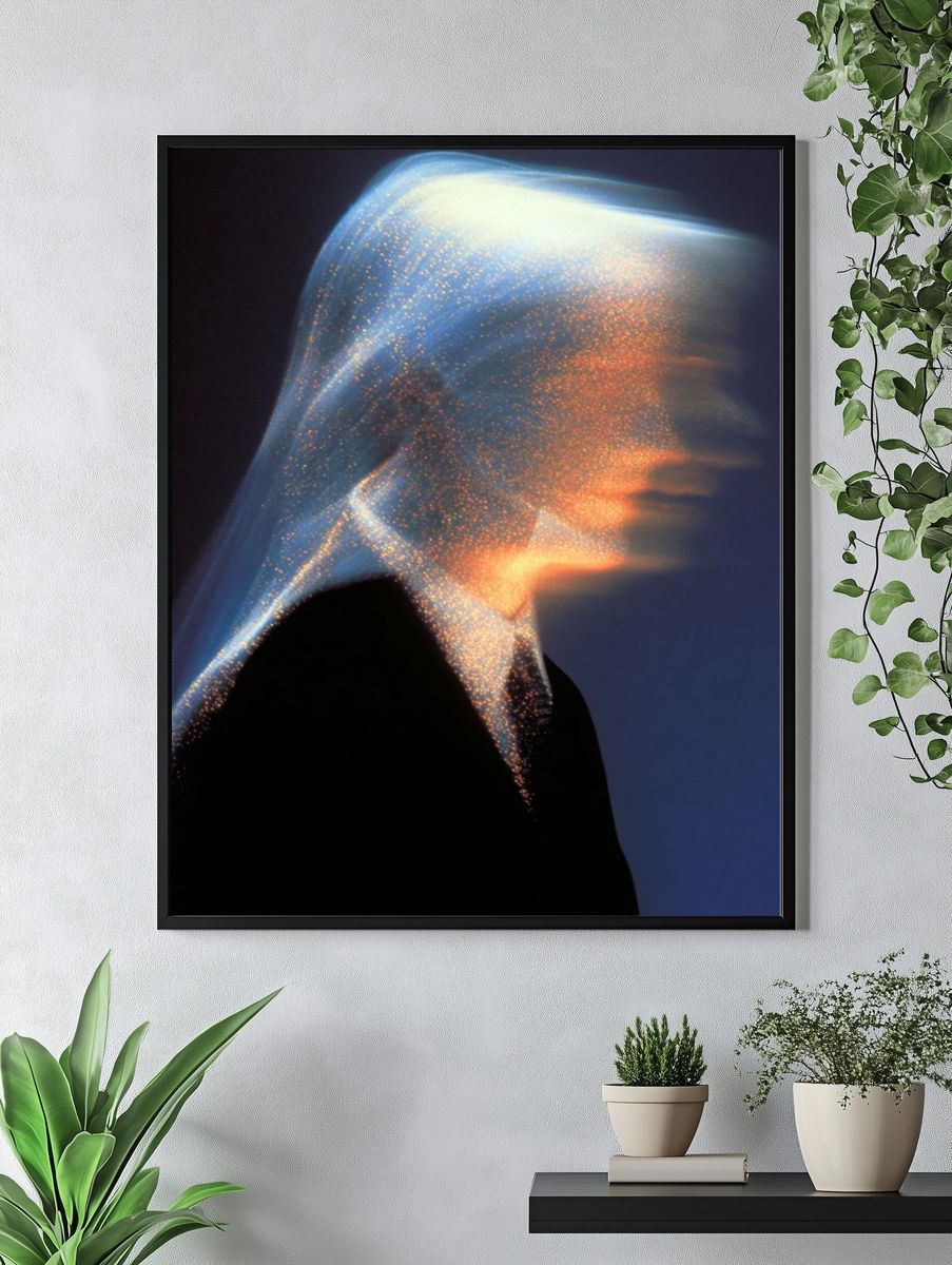 Abstract Light Veil Poster. — room view 4