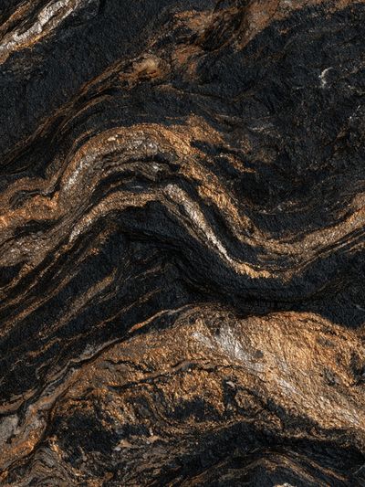 Black and Gold Marble Abstract Poster. poster