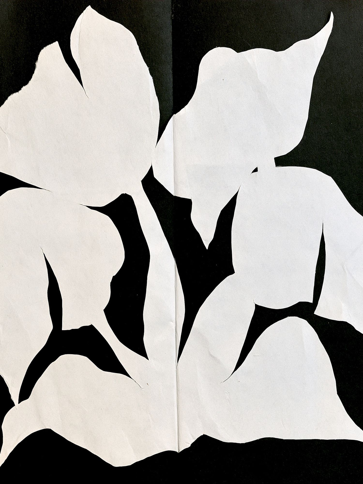 White Paper Cutout Abstract Poster. poster detail