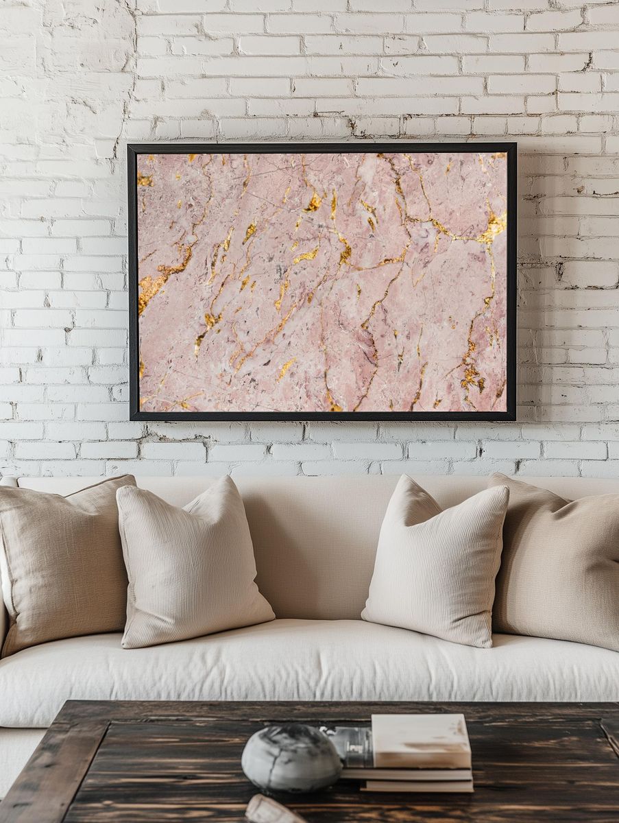 Pink marble rock textured background. room preview