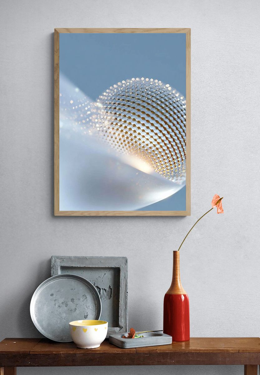 Luminous Orb Abstract Print. — room view 3