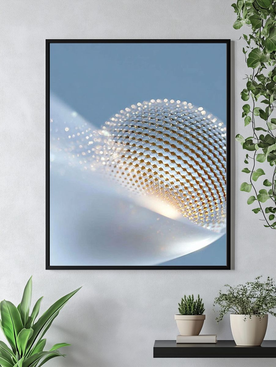 Luminous Orb Abstract Print. — room view 4