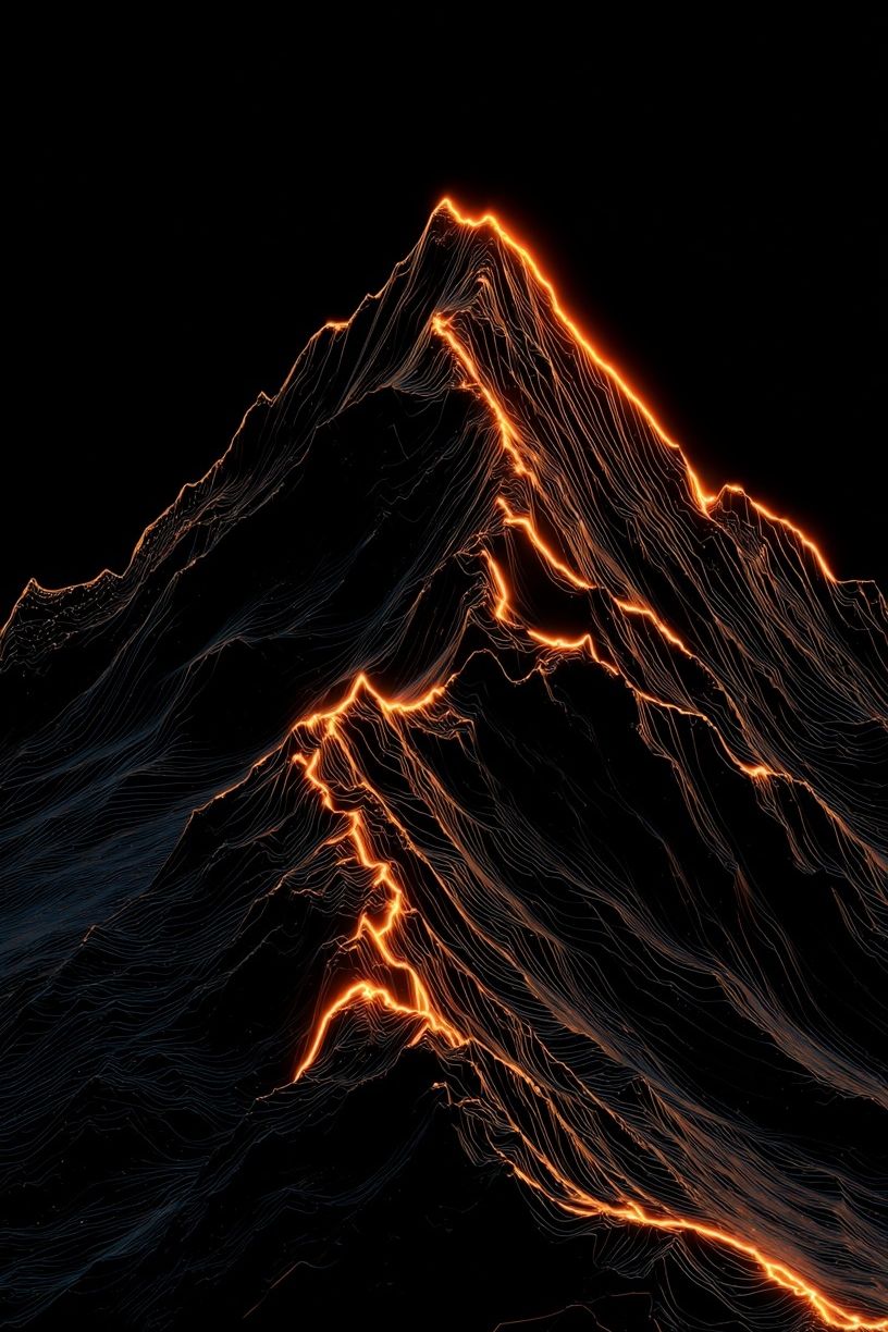 Lava Ridge Abstract Print. poster detail