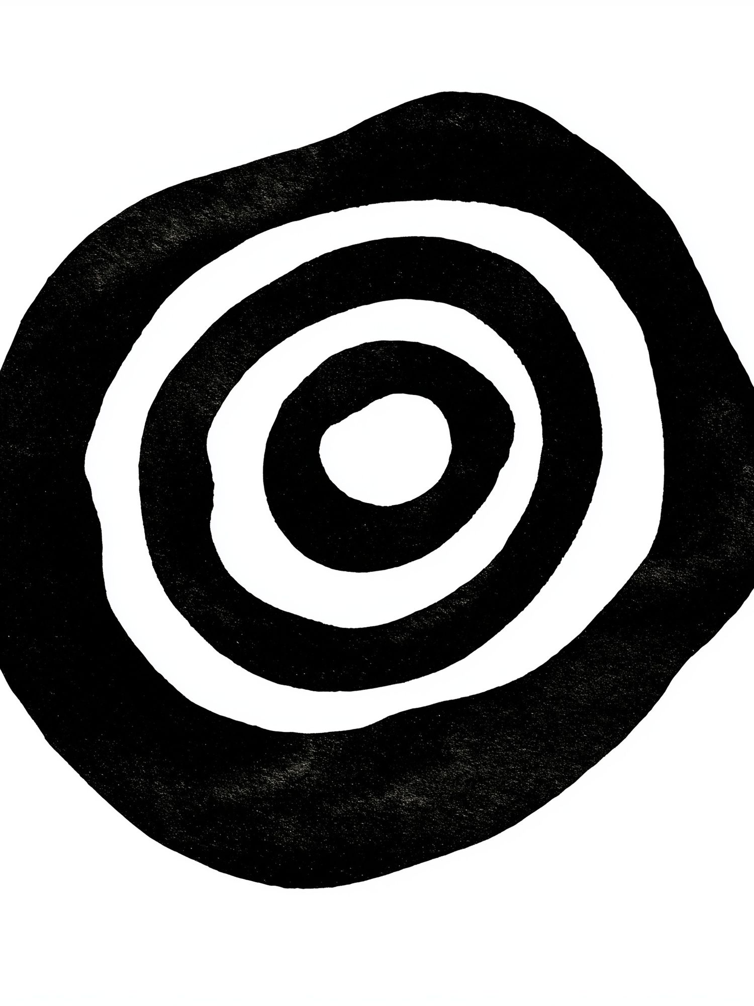 Concentric Ink Rings Poster. poster detail