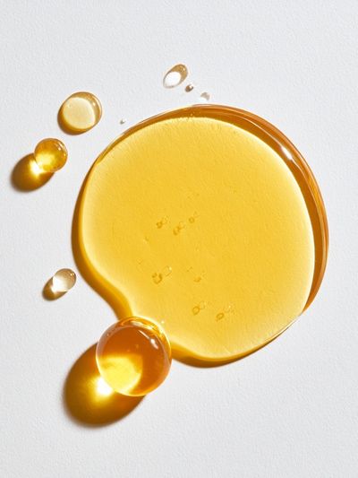 Golden Droplets Abstract Poster.