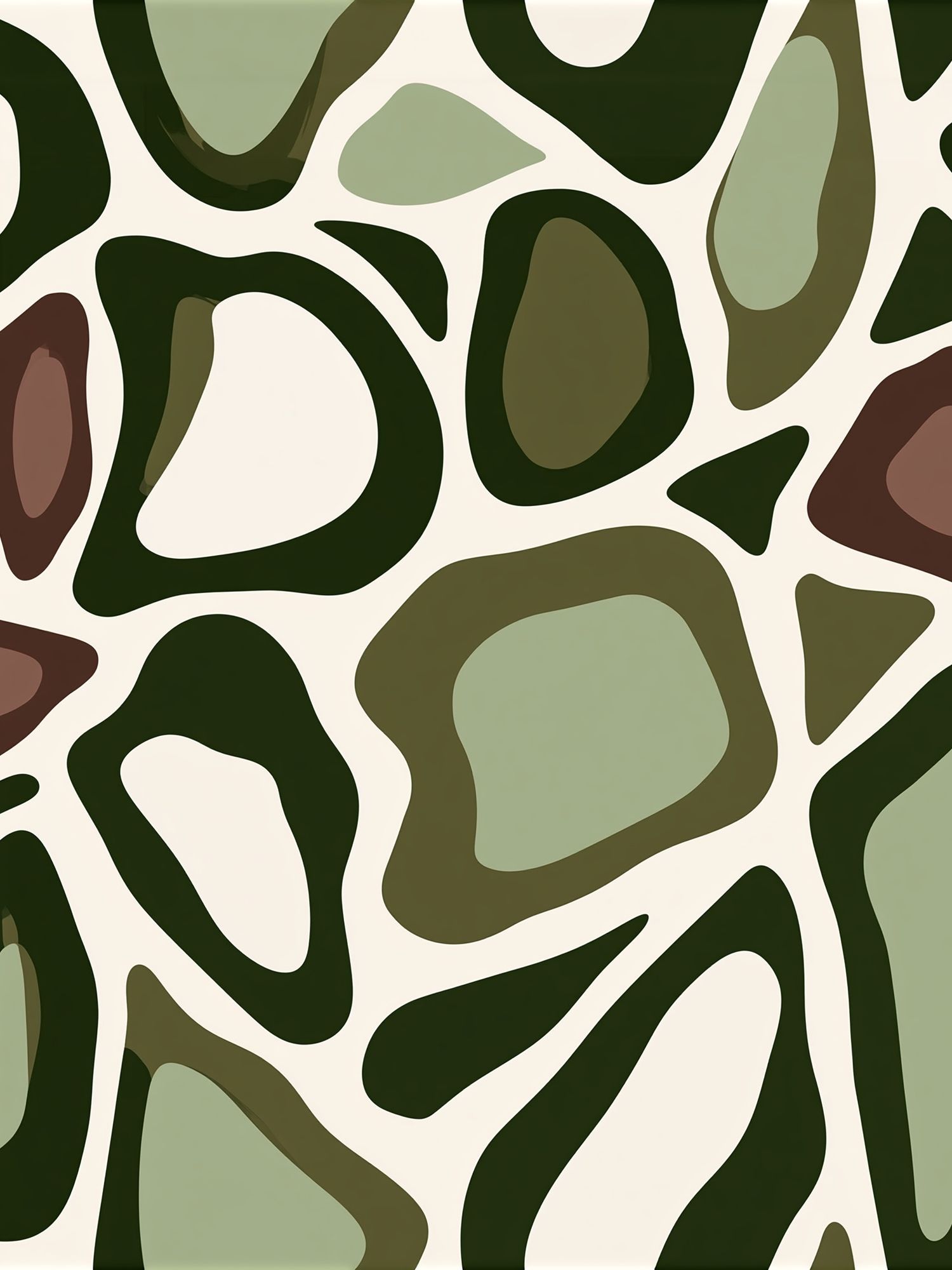Organic Camouflage Abstract Poster. poster — abstract art
