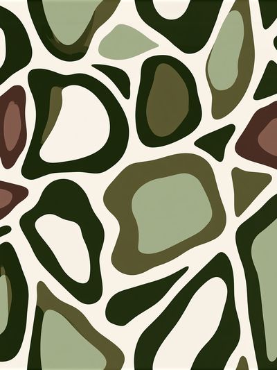 Organic Camouflage Abstract Poster.
