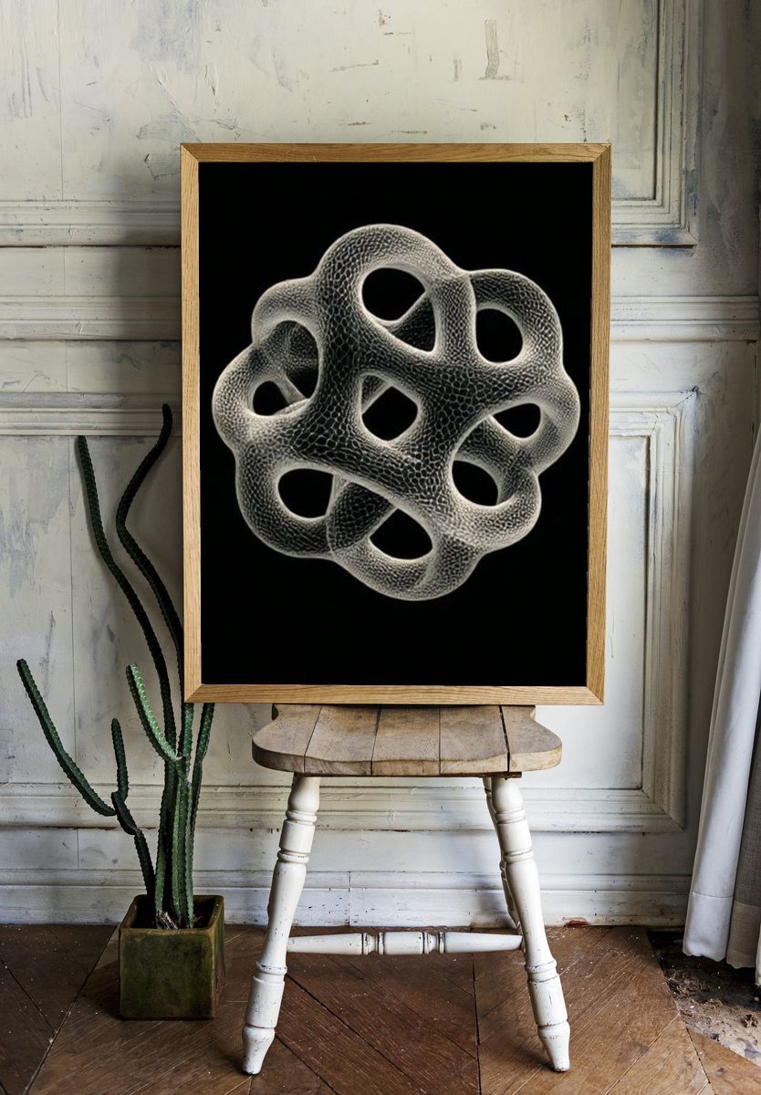 Organic Knot Abstract Poster. room preview