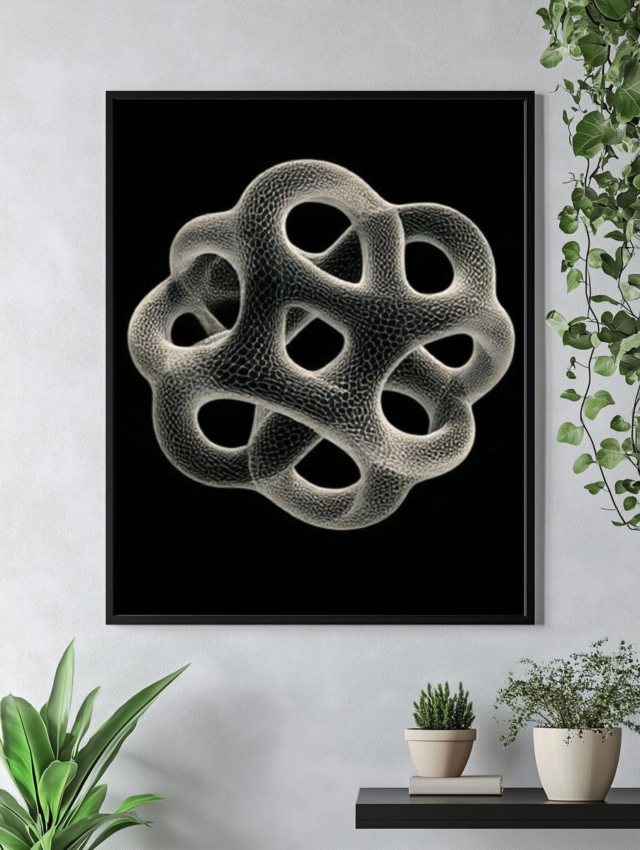 Organic Knot Abstract Poster. — room view 4