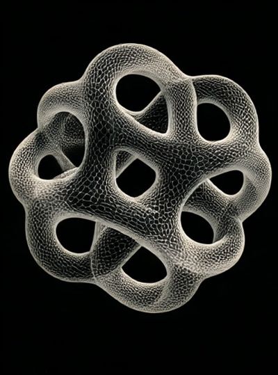 Organic Knot Abstract Poster.
