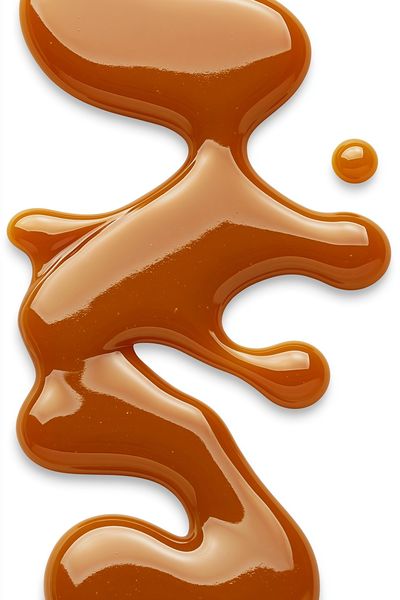 Amber Liquid Abstract Poster. poster