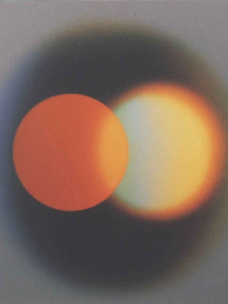 Orbital Glow Abstract Poster. poster — abstract art