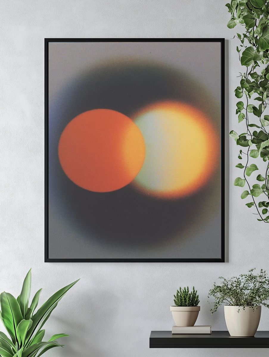 Orbital Glow Abstract Poster. — room view 4