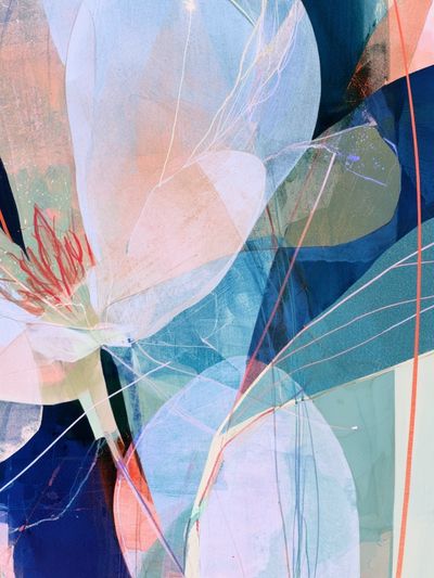 Abstract Floral Bloom Poster. poster