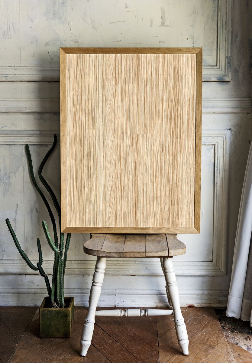 Natural Wood Grain Texture Print. room preview
