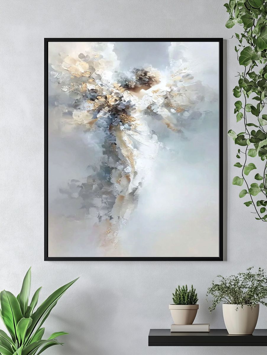 Abstract Floral Bloom Poster. — room view 4