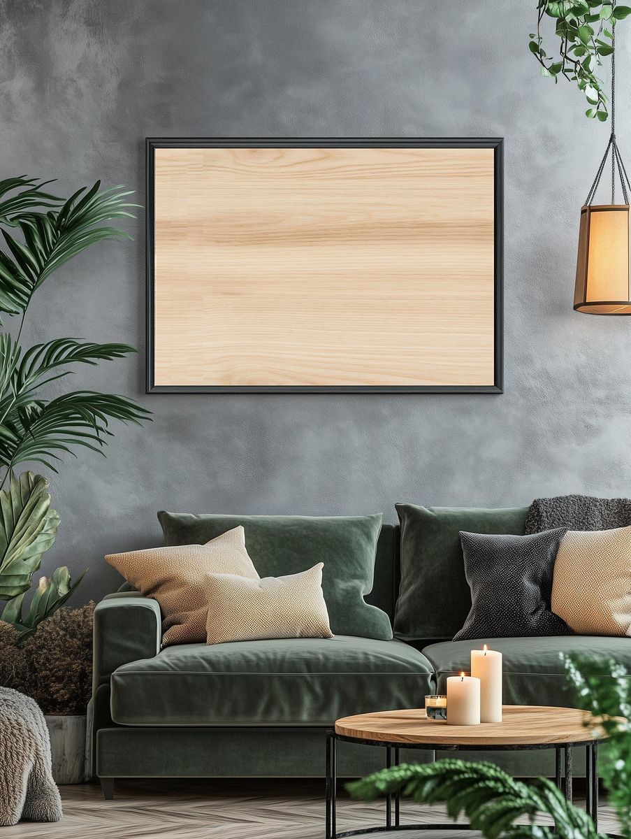 Light Birch Wood Texture Print. — room view 4
