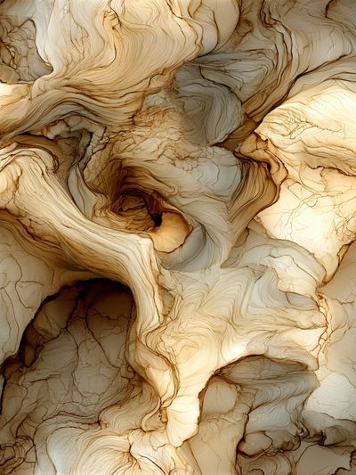 Organic Marble Flow Abstract Poster.