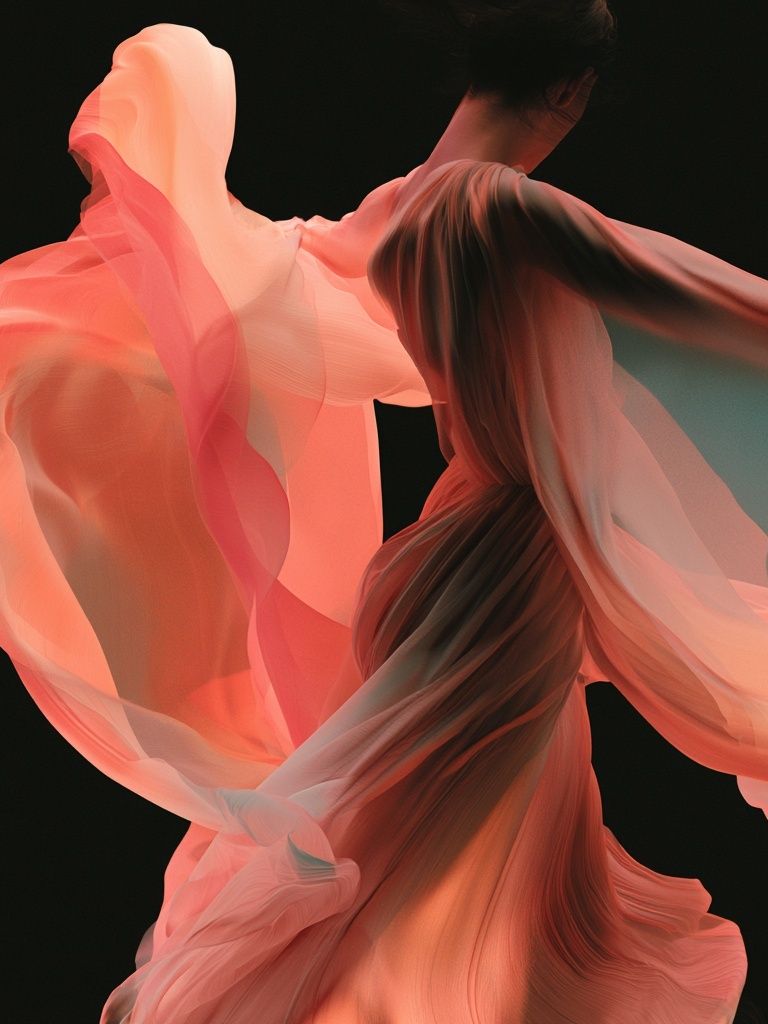 Coral Flow Abstract Print. poster detail