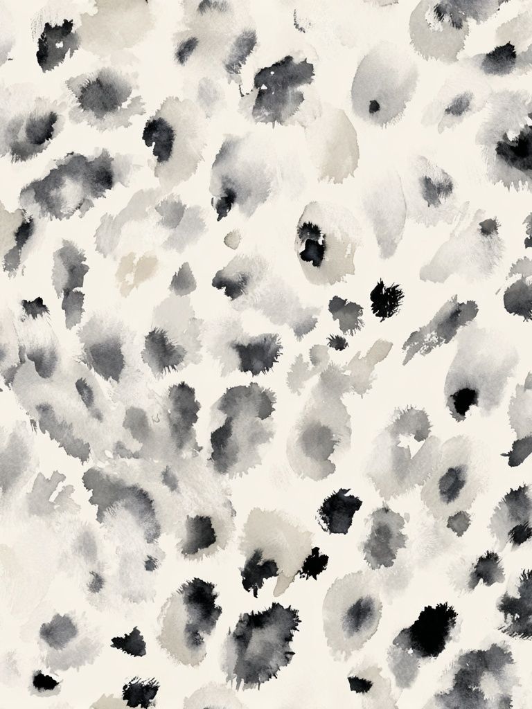 Monochrome Ink Blot Abstract Poster. poster — abstract art