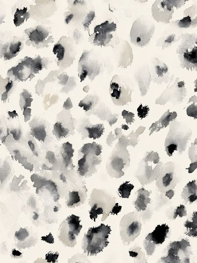 Monochrome Ink Blot Abstract Poster. poster