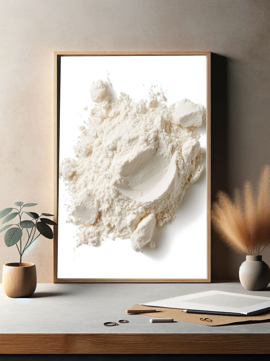 Cream Powder Texture Print. — room view 2