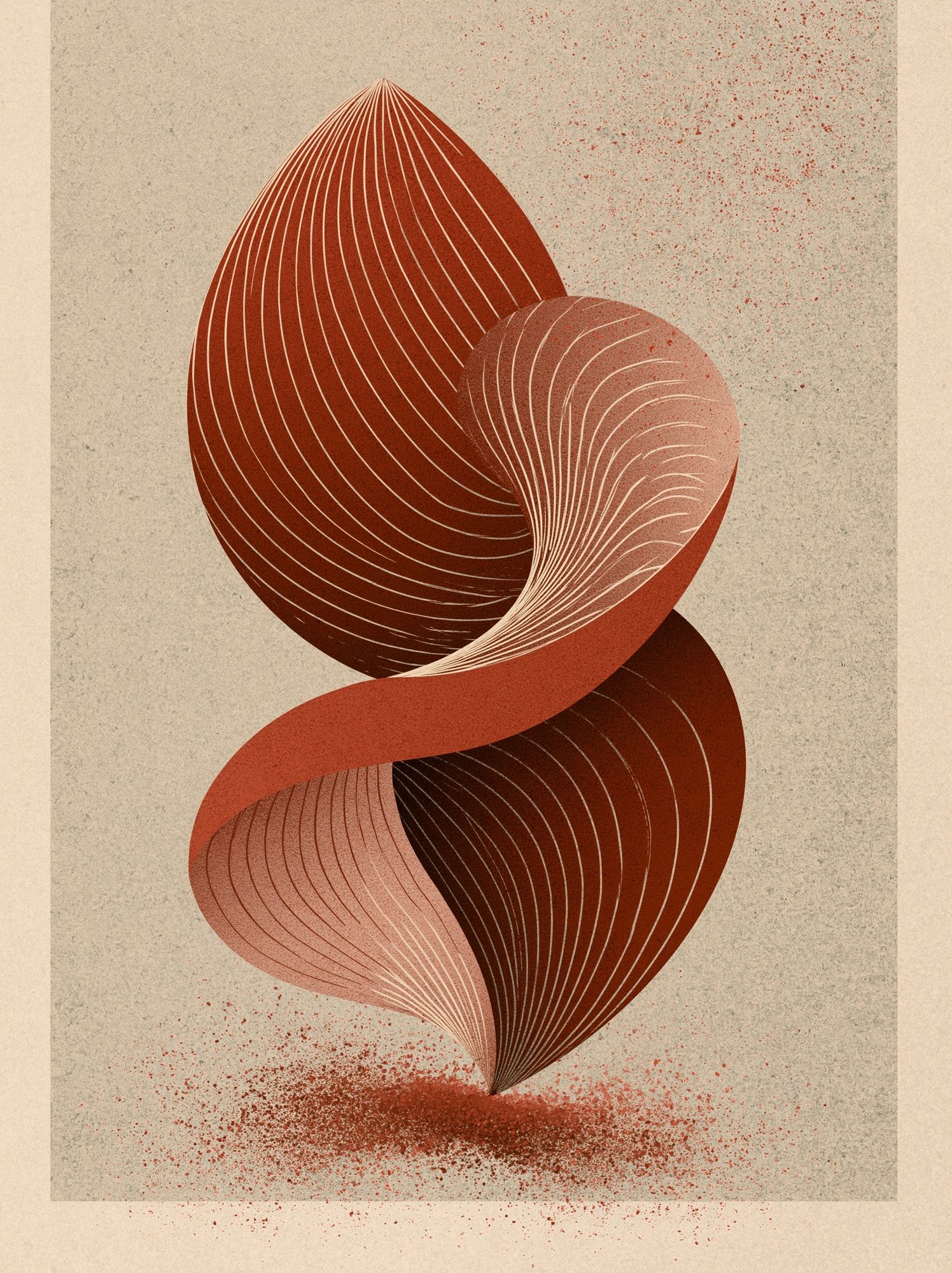 Organic Abstract Form Poster. poster detail