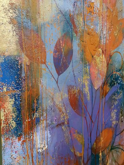 Abstract Leaf Texture Poster. poster