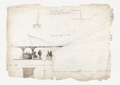 Architectural Blueprint — Vintage Print