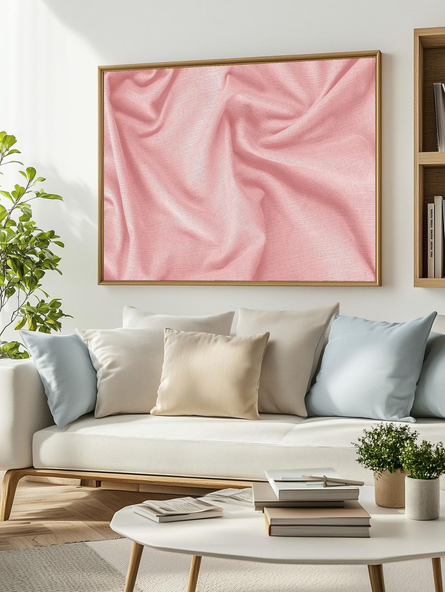 silky fabric textured background. — room view 2